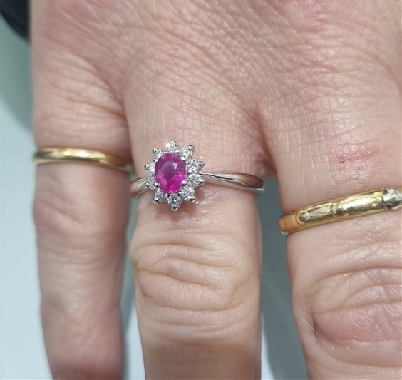 Anillo Gilma Gioielleria  Mujer in Oro Rubino 0.55 Ct ANOR-133-286 - ANOR-133-286